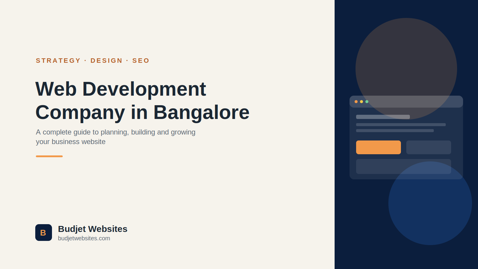 Web development company in Bangalore - Budjet Websites business website guide