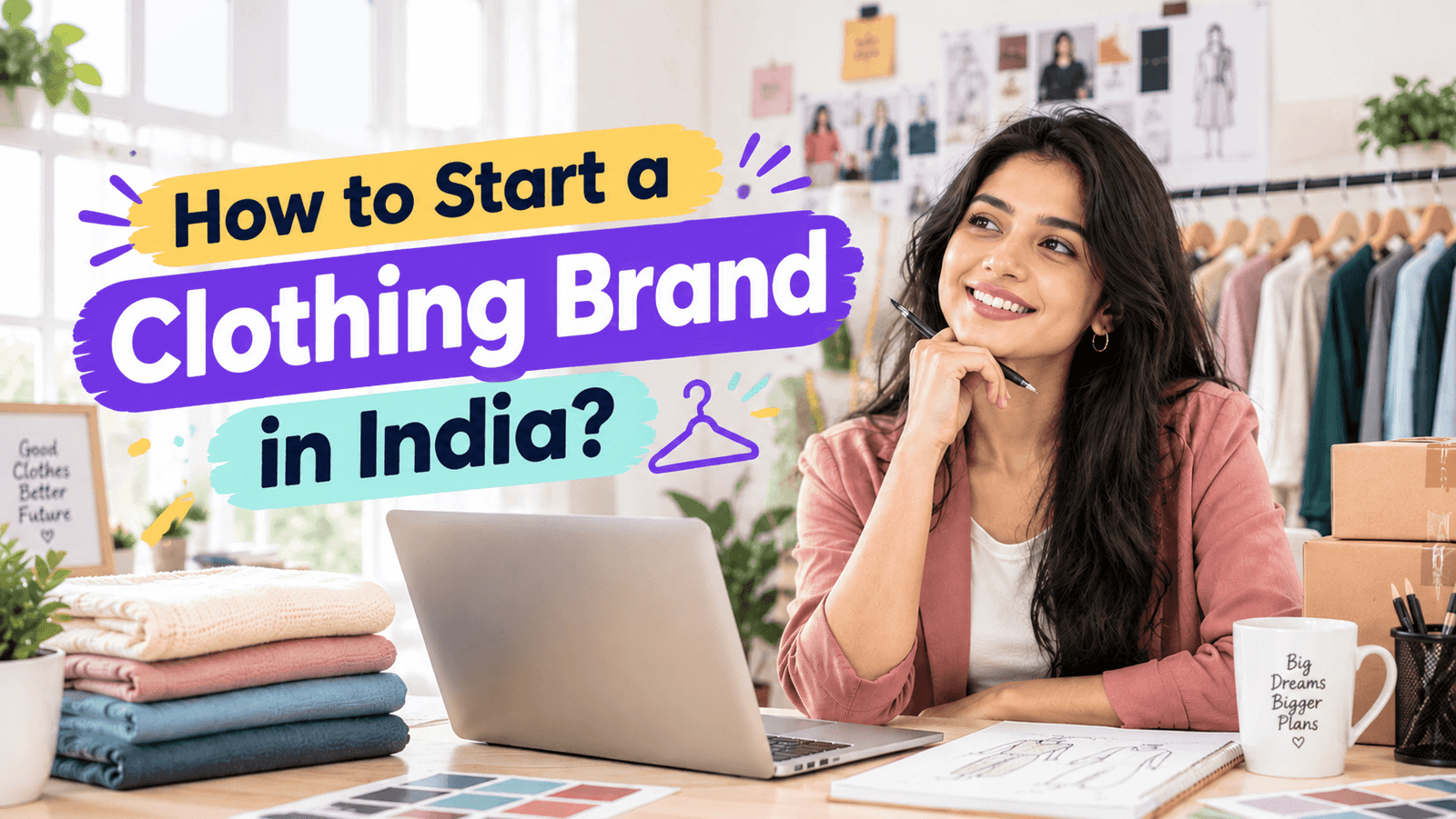 How to start a clothing brand in India with a business planning workspace