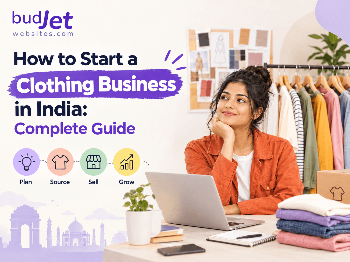 How to start a clothing business in India with a woman planning a fashion business.
